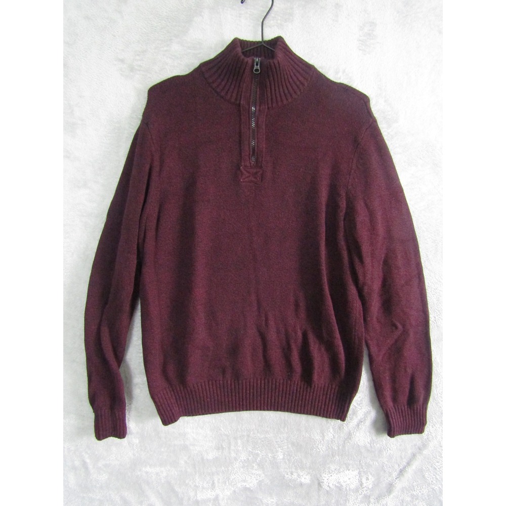 American Eagle‎ Outfitters Burgundy Marled Knit Mock Neck Sweater Mens Medium